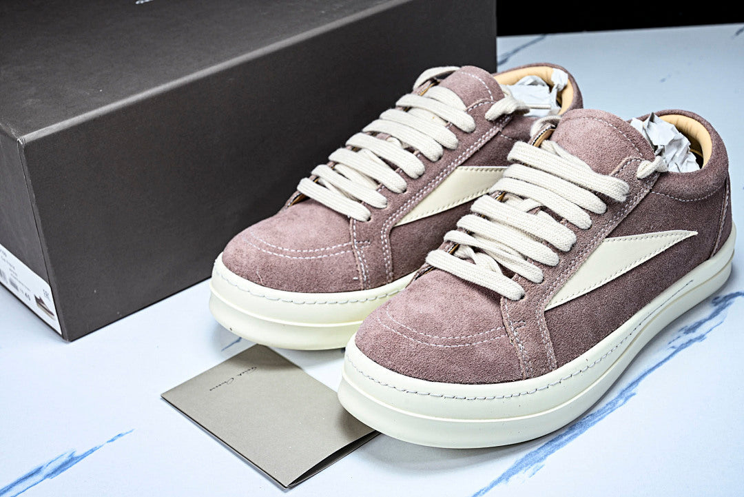Vintage Low "Pink Dust" Suede Sneakers