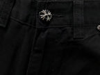 Black & Leopard Cross Patch Black Carpenter Pants™