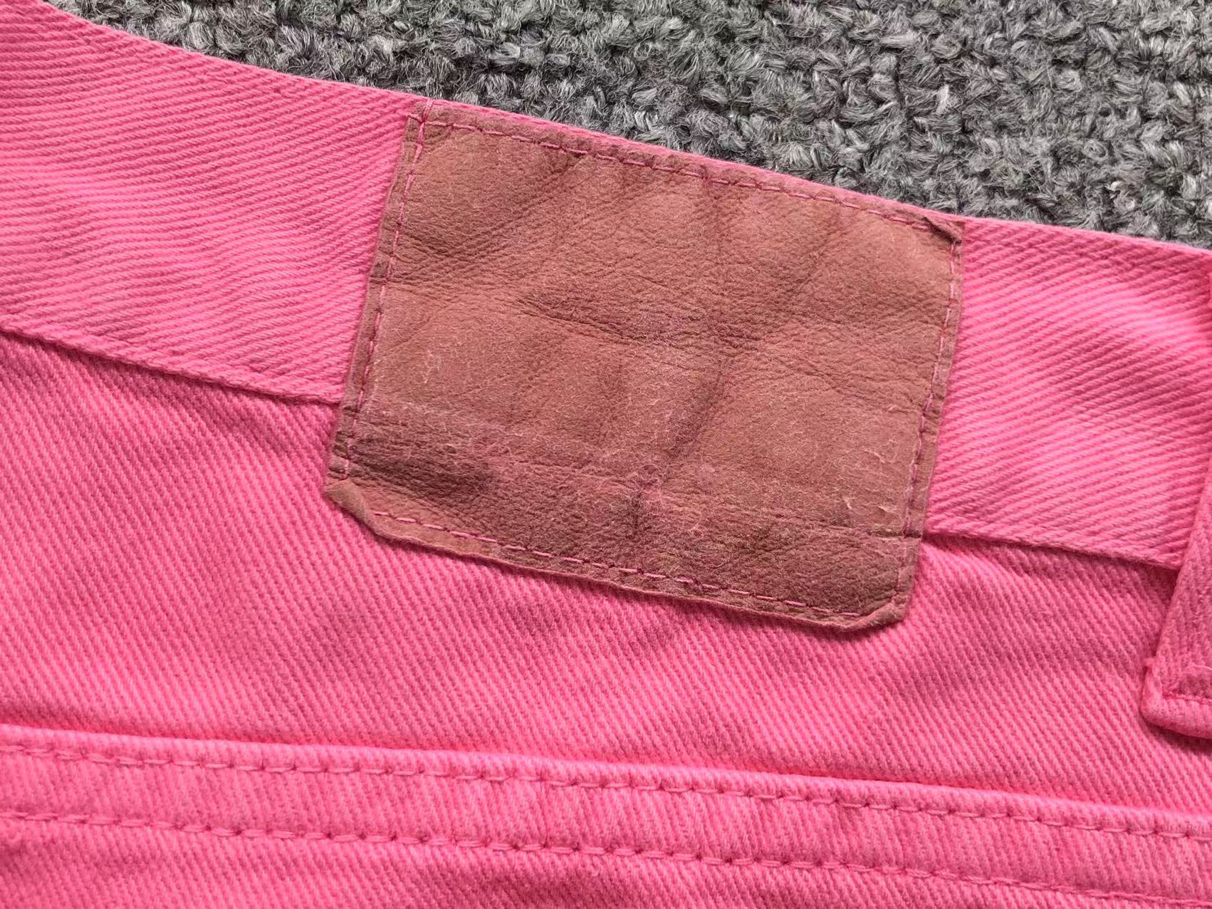 Double Pink Cross Patch Pink Denim Jeans™