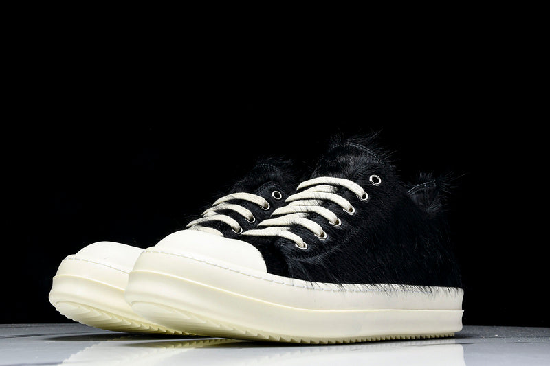 Strobe Low Sneakers "Black Cow Fur"