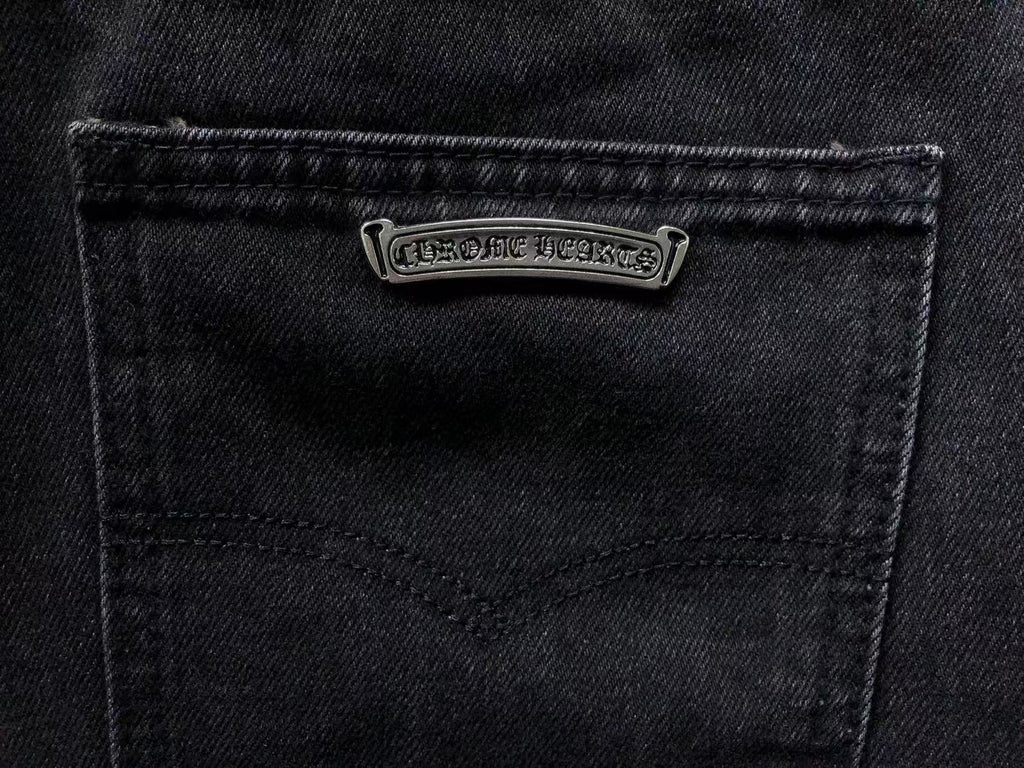 Pink Cross Patch Black Denim Jeans™