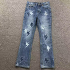 Lightning Bolt Patch Denim Jeans™