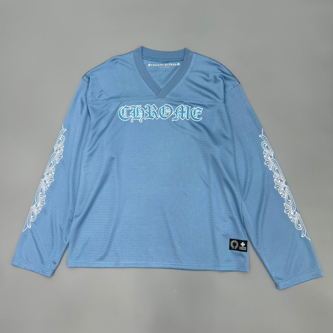 Light Blue Mesh Longsleeve Hockey Jersey™