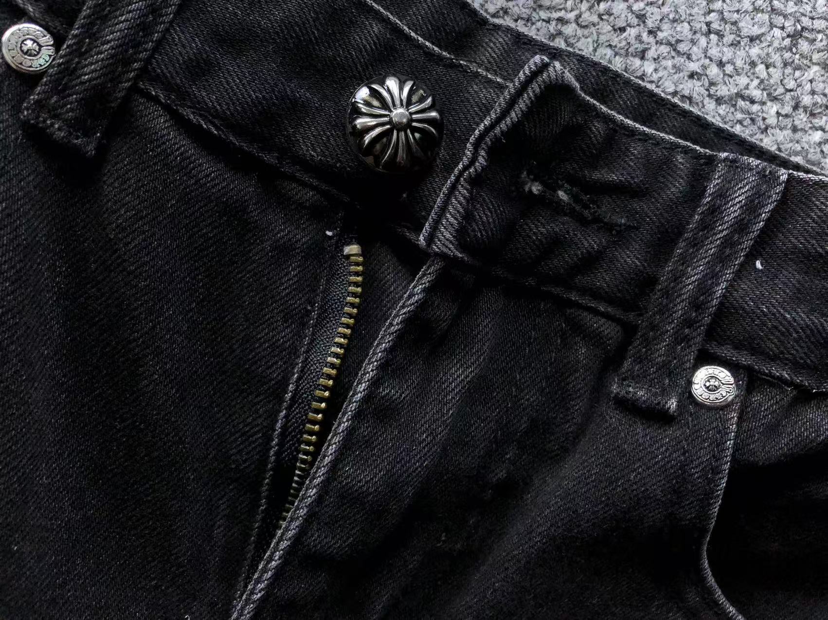 Pink Cross Patch Black Denim Jeans™