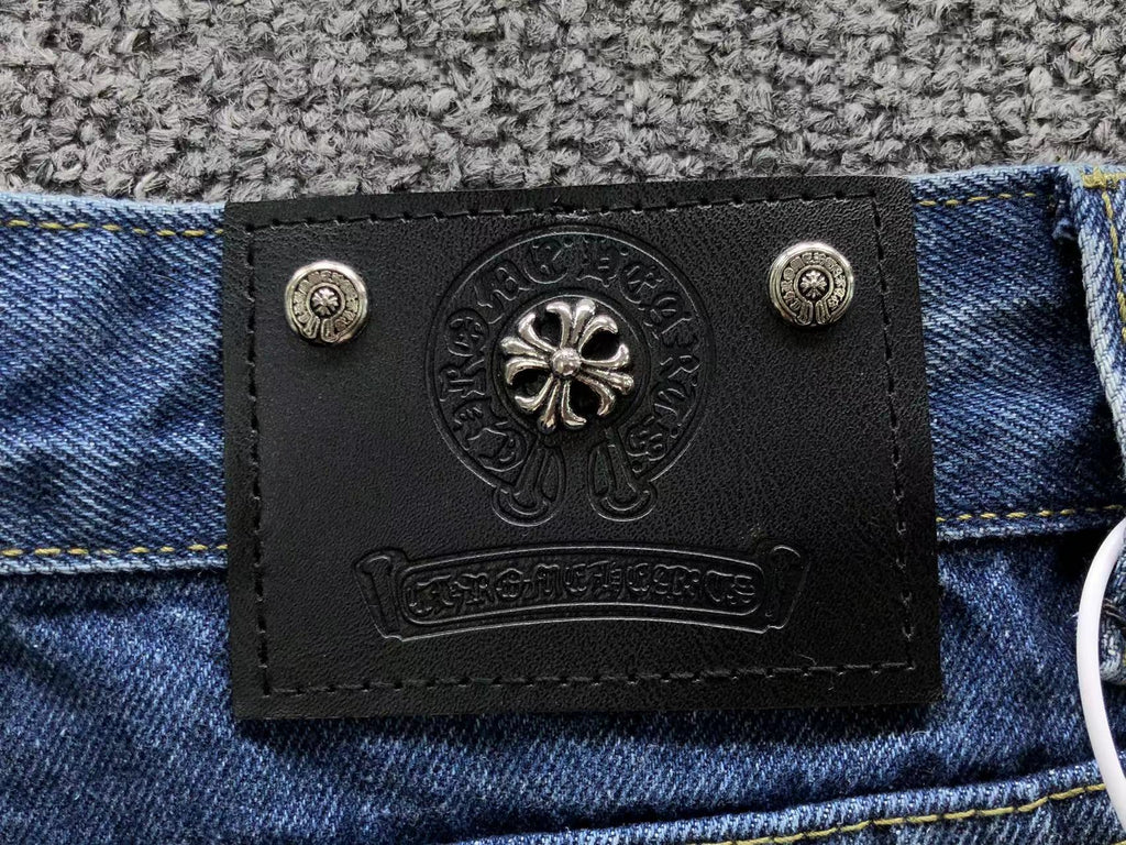 Black Cross Patch Denim Jeans™