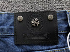 Black Cross Patch Denim Jeans™