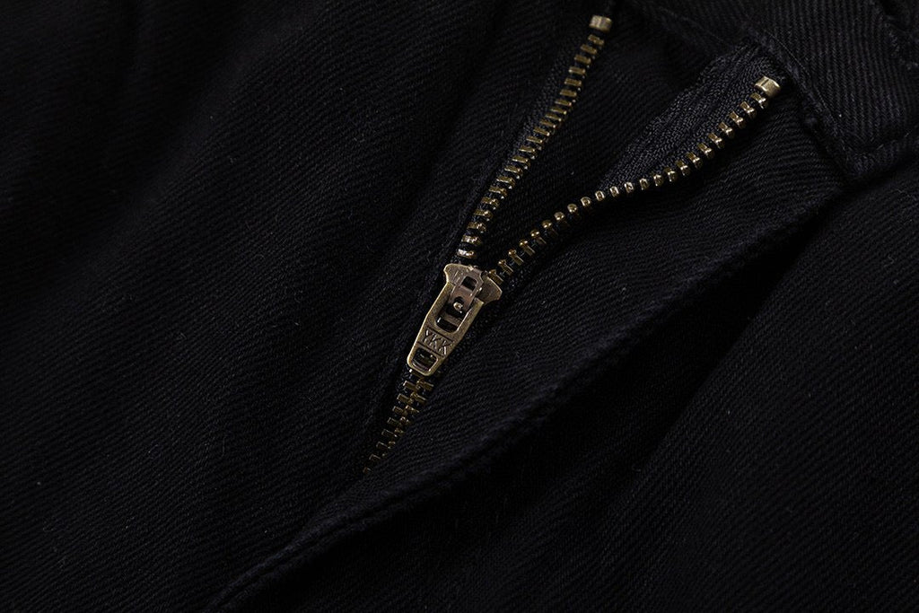 Blue & White Cross Patch Black Jeans™