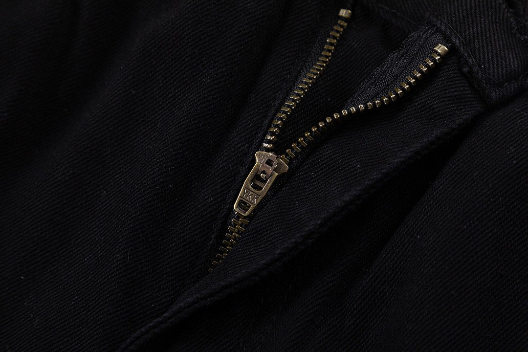 Blue & White Cross Patch Black Jeans™