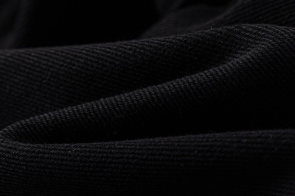 Blue & White Cross Patch Black Jeans™