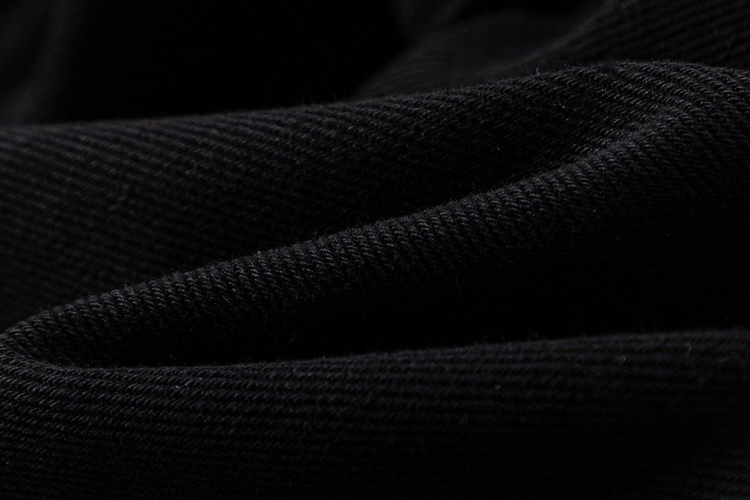 Blue & White Cross Patch Black Jeans™