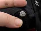 Black Red & Leopard Cross Patch Typography Logo Black Jeans™