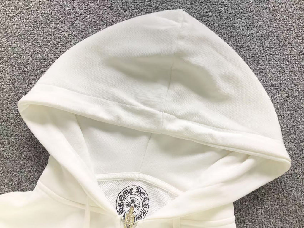 Horseshoe Los Angeles White Full Zip Hoodie™