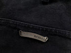 Black Cross Patch Black Jean Shorts™