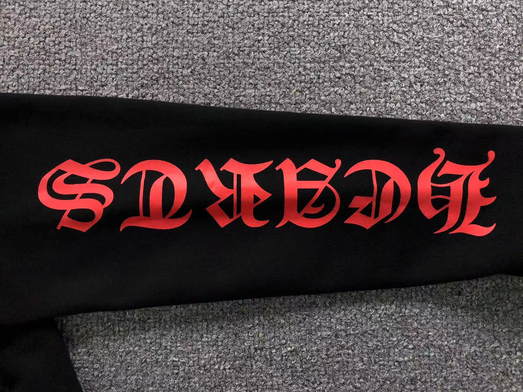Red Cross Emblem Black Full Zip Hoodie™