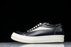 DRKSHDW Vintage Low Black Milk Leather Sneakers