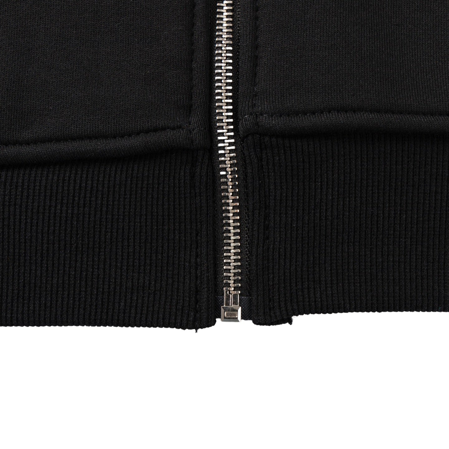 Typography Logo Black Full Zip Hoodie™