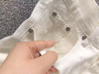 Leopard Cross Patch White Denim Jeans™