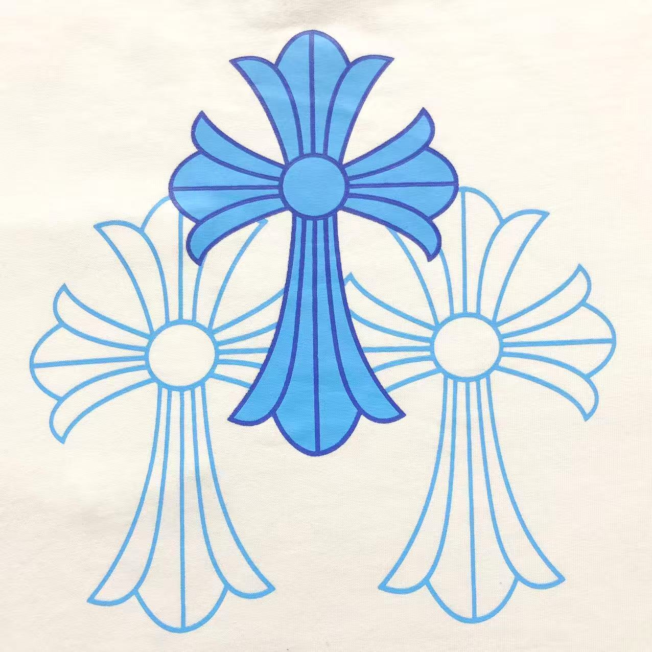 Blue Triple Cross White/Black Long Sleeve™