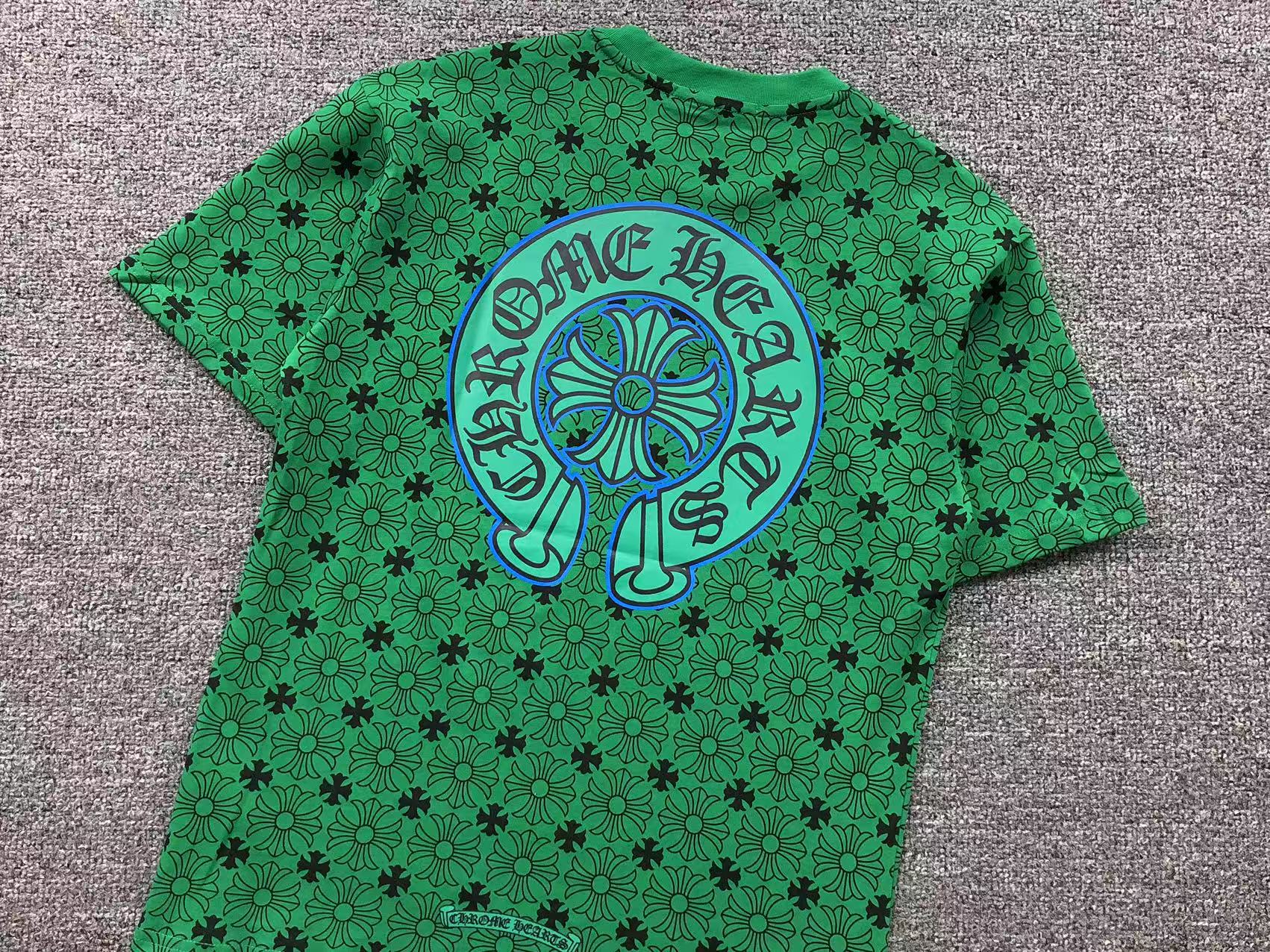 Cross Pattern Green T-Shirt™