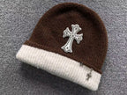 Metal Pin Cuffed Wool Beanie™