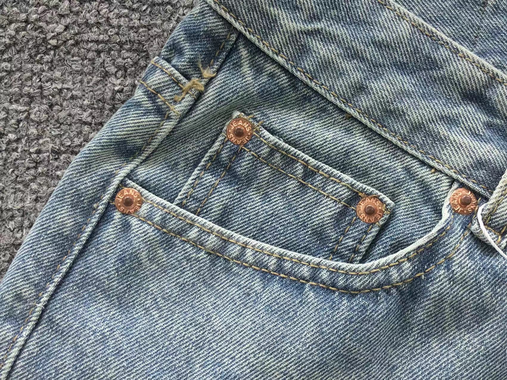 White Cross Patch Mixed-Denim Jeans™