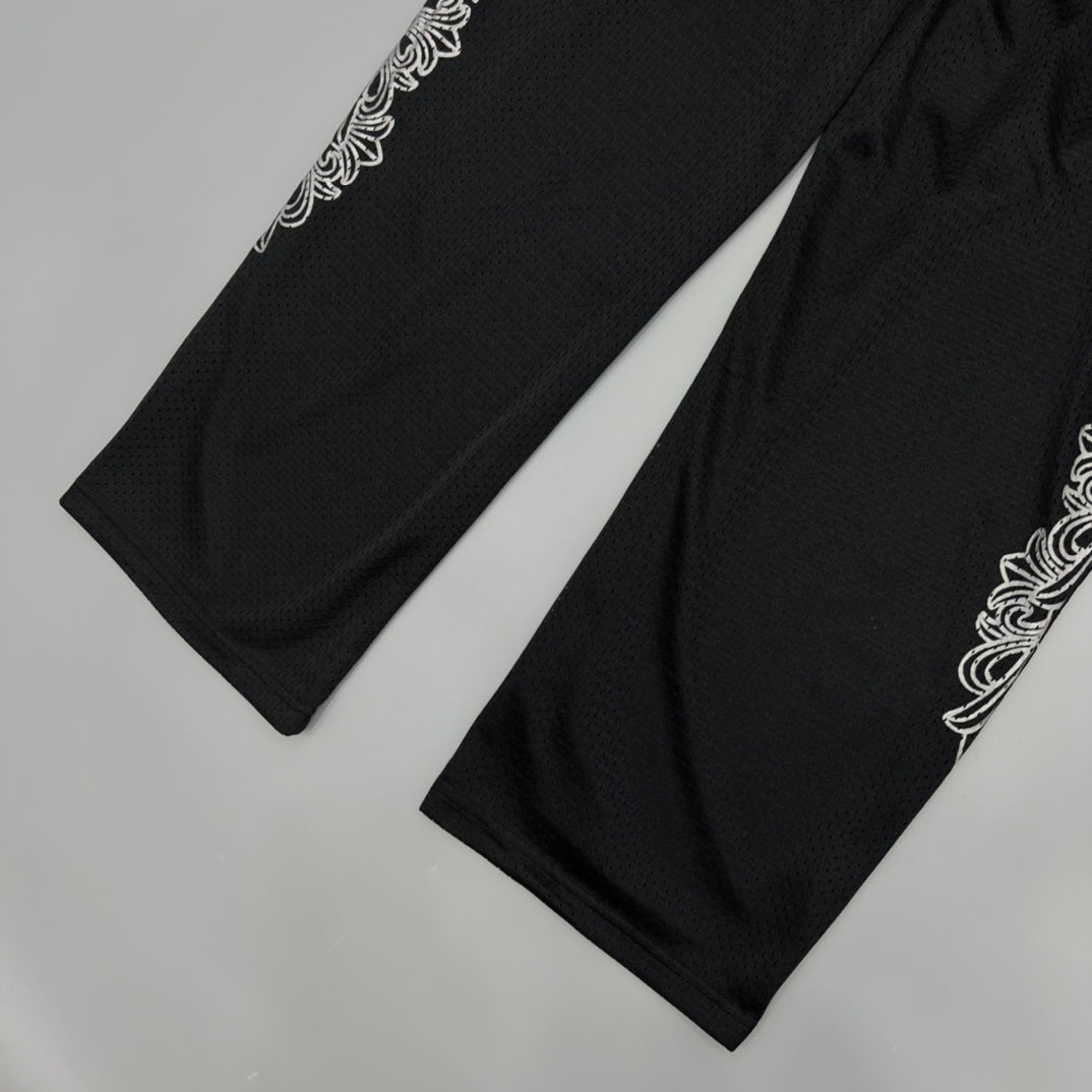 Black Mesh Sweatpants™