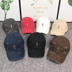 Metallic Cross Torn Fabric Baseball Cap™