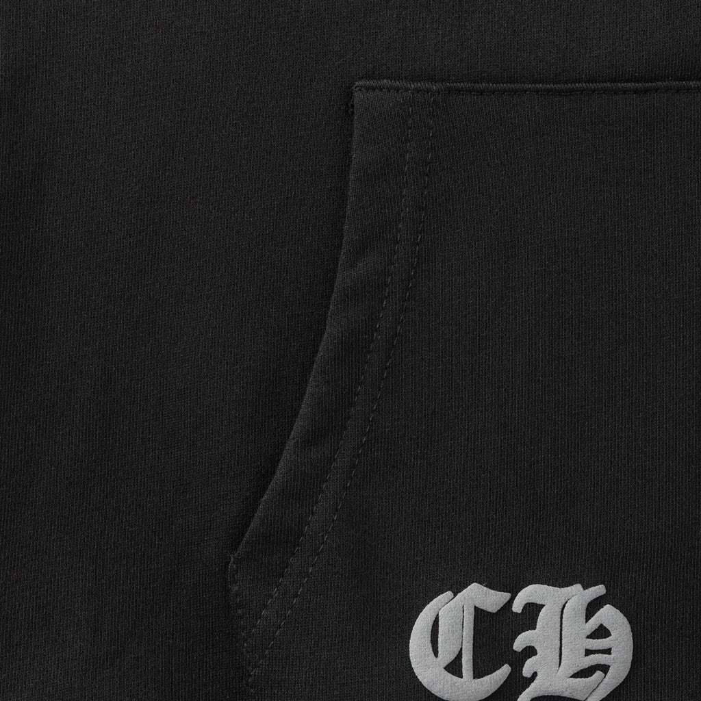 Red Horse Shoe Logo Black Full Zip Hoodie™