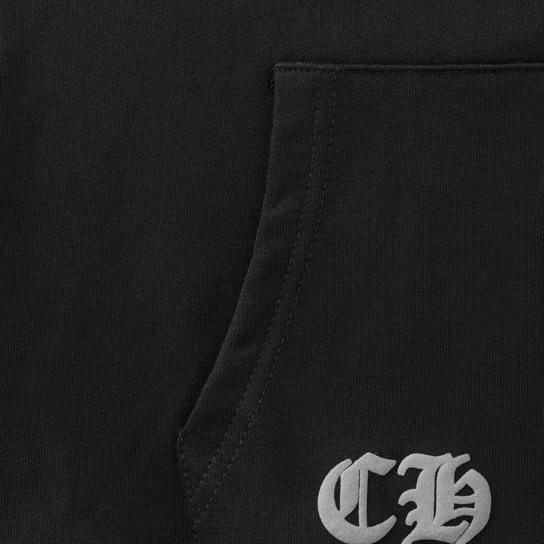 Red Horse Shoe Logo Black Full Zip Hoodie™