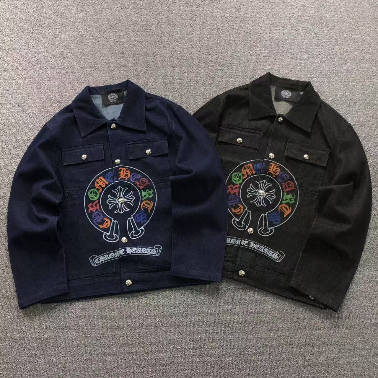 Colored Horseshoe Logo Denim Jacket™