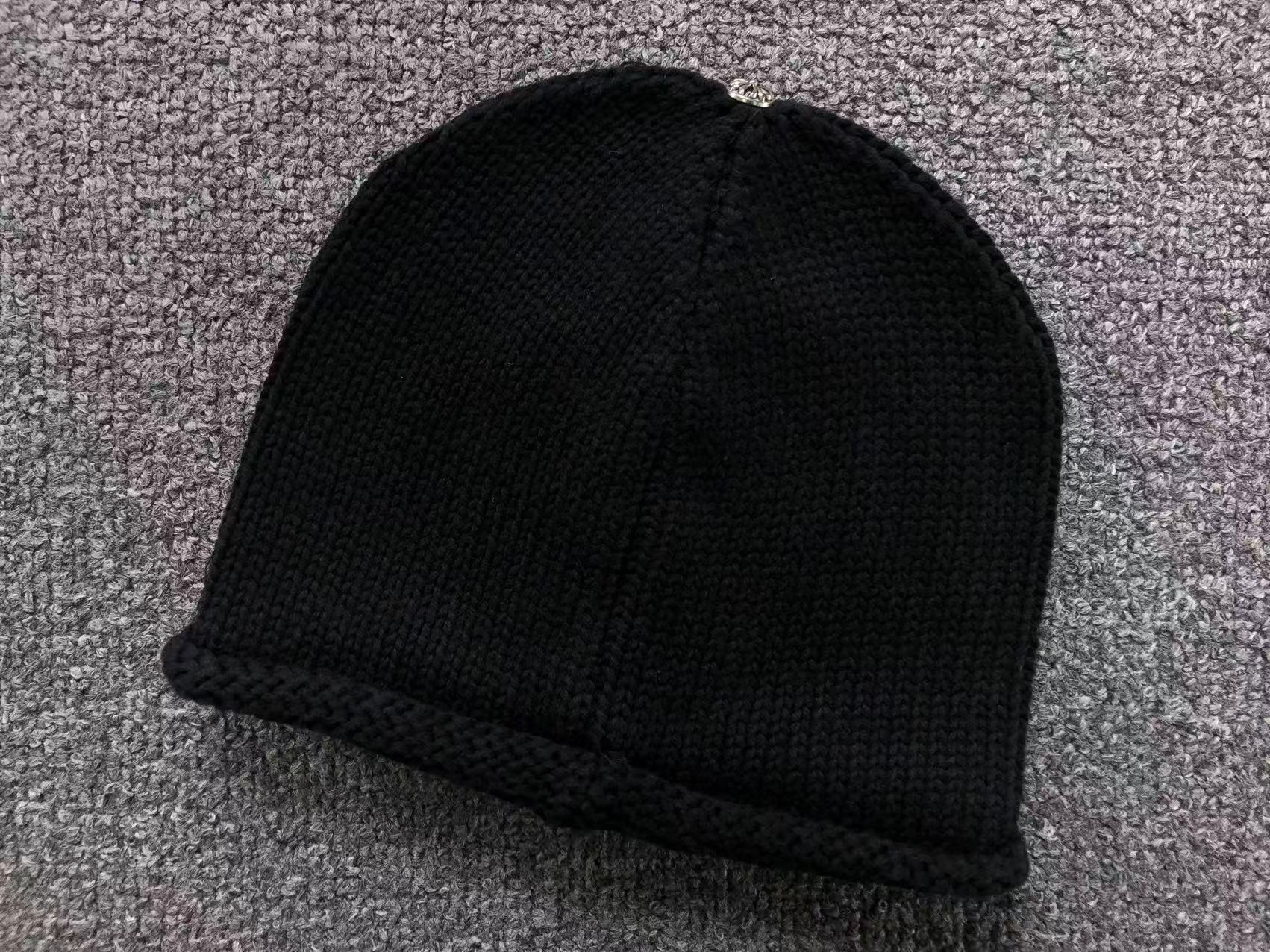 Fleur De Lis Black Knit Beanie™