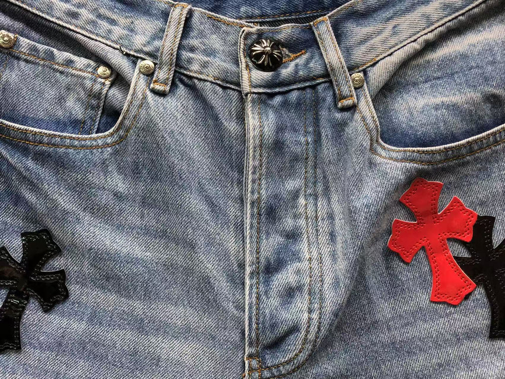Mixed Cross Patch Denim Jeans™