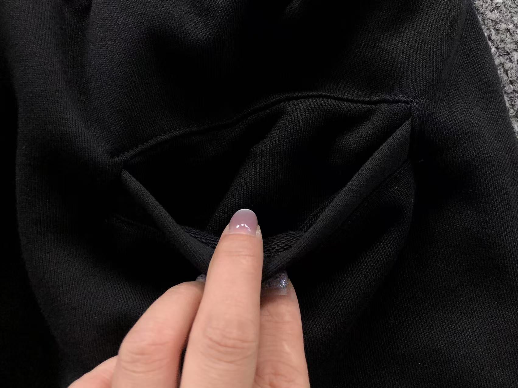 Black Cross Patch Black Sweatpants™
