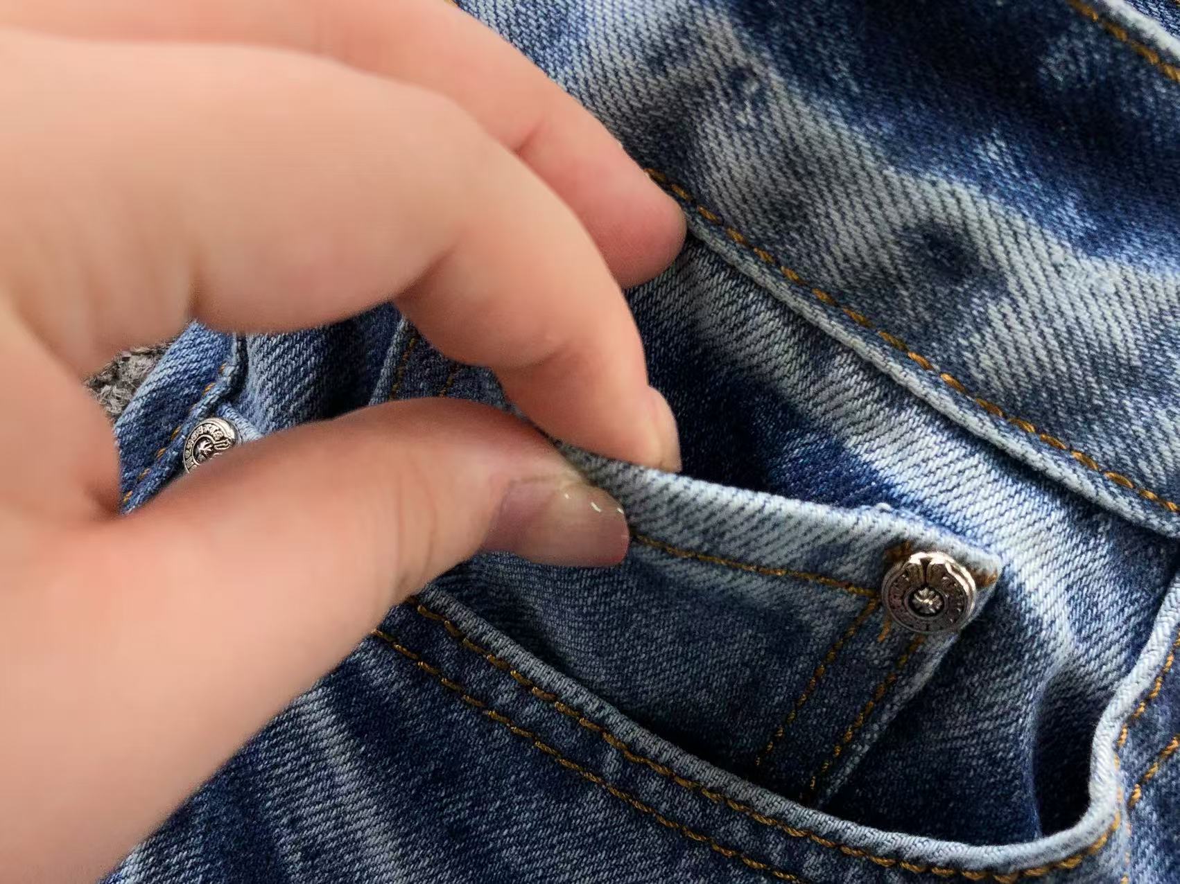 Mixed Cross Patch Denim Jeans™