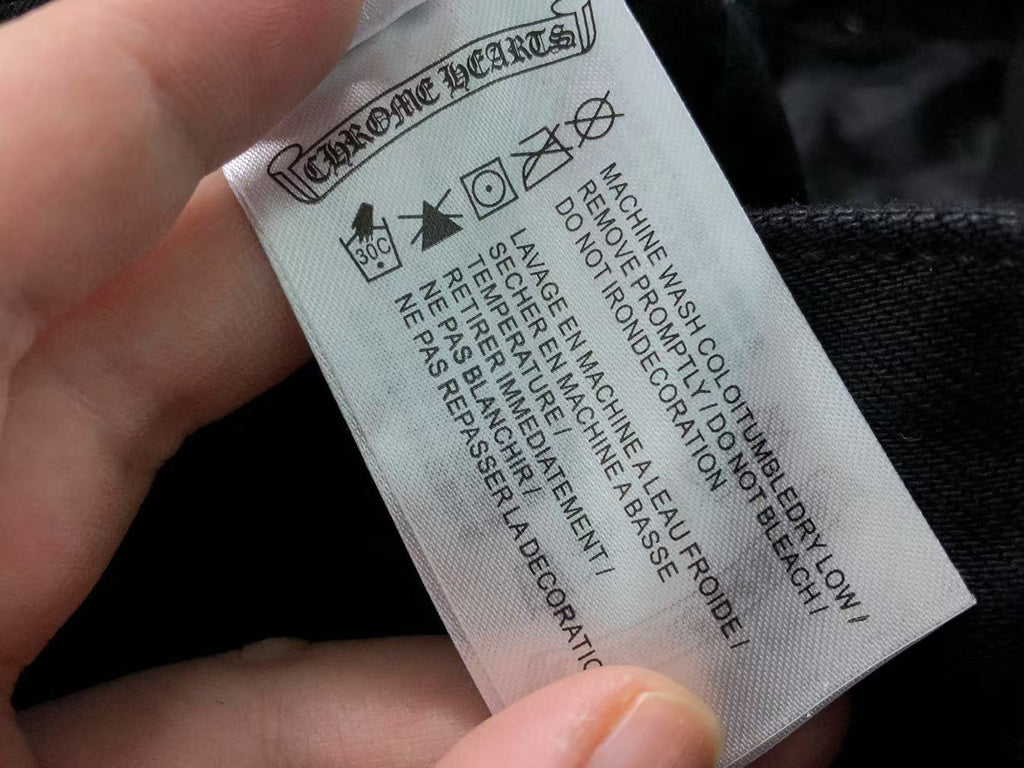 Blue & Light Blue Cross Patch Black Denim Jeans™