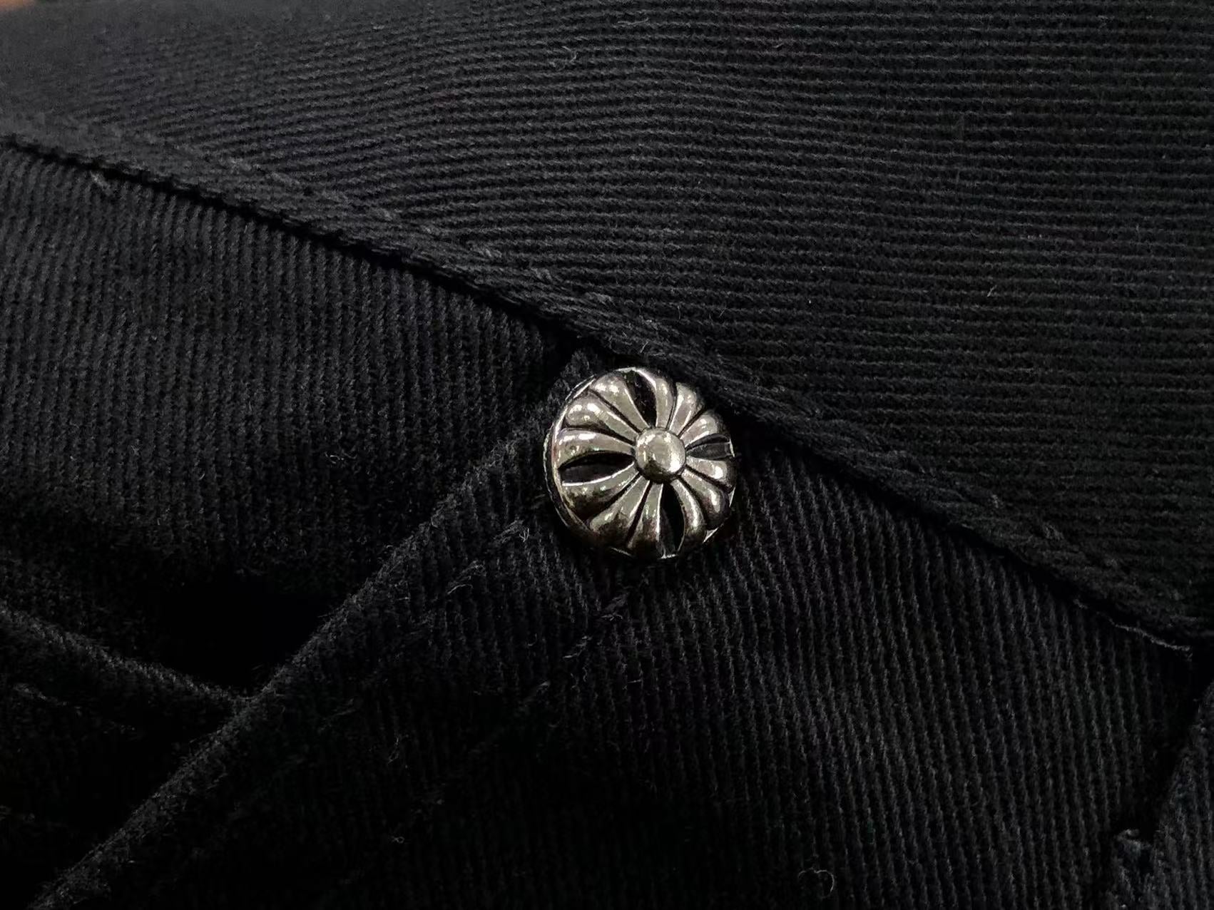 Black & Leopard Cross Patch Black Carpenter Pants™