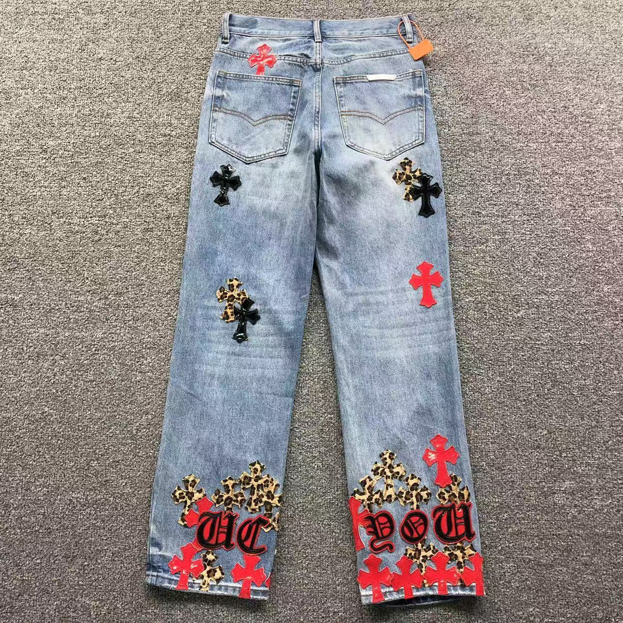 Mixed Cross Patch Denim Jeans™