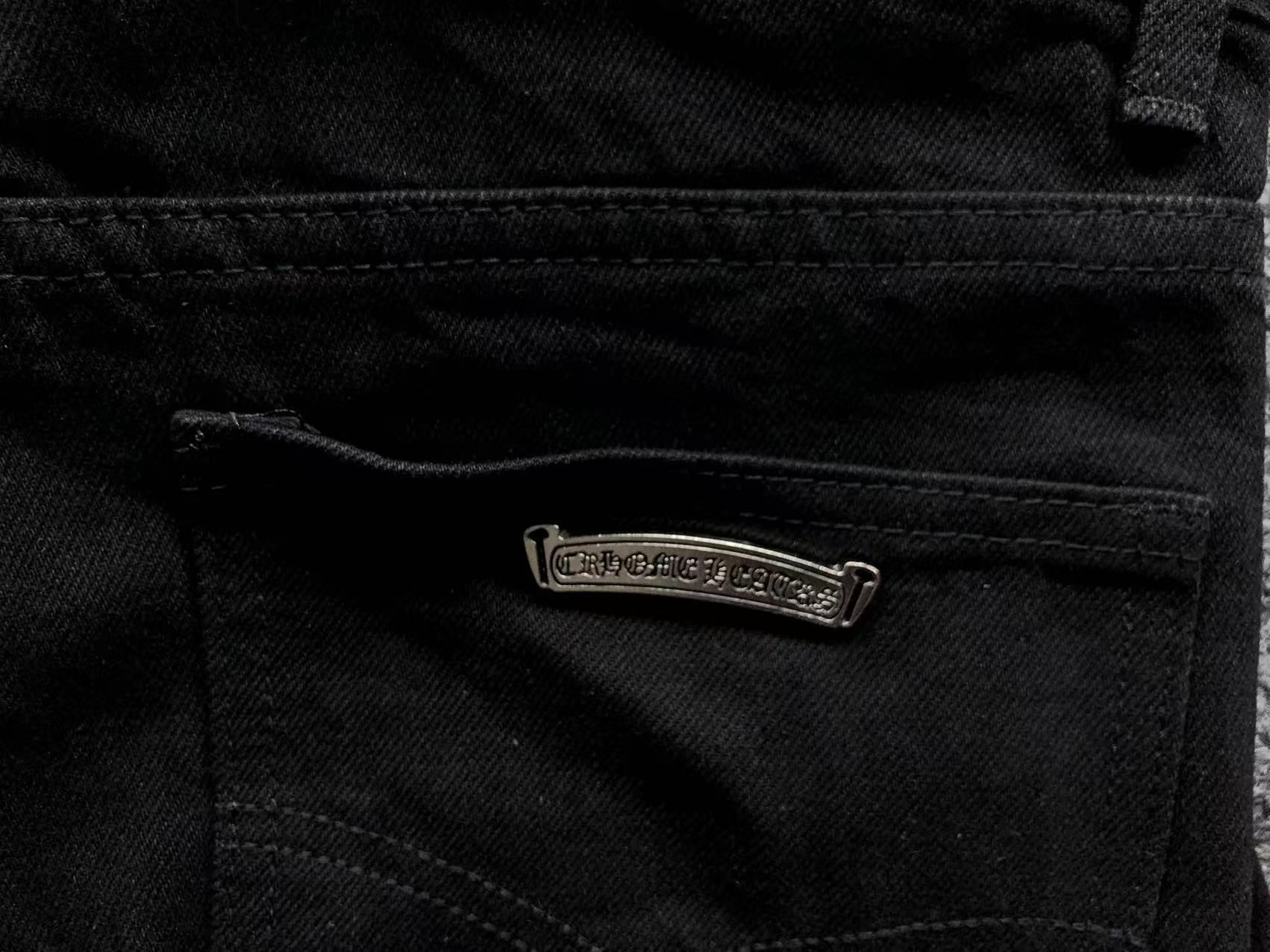 Purple & Leopard Cross Patch Black Jeans™