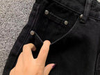 Triple Cross Pocket Black Denim Jeans™