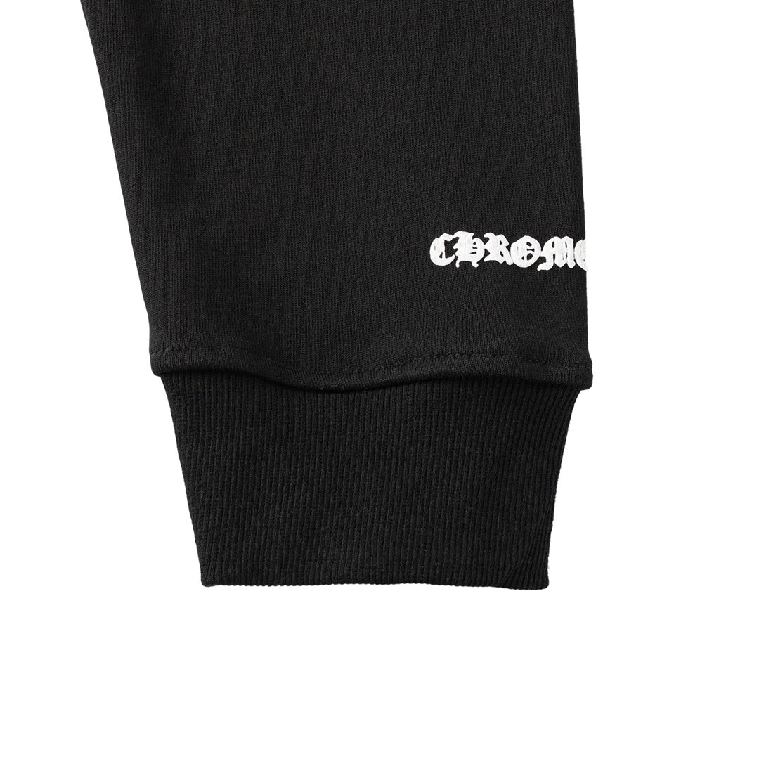 Red Horse Shoe Logo Black Full Zip Hoodie™