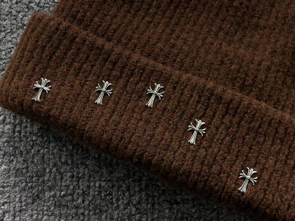 Metallic Crosses Wool Beanie™