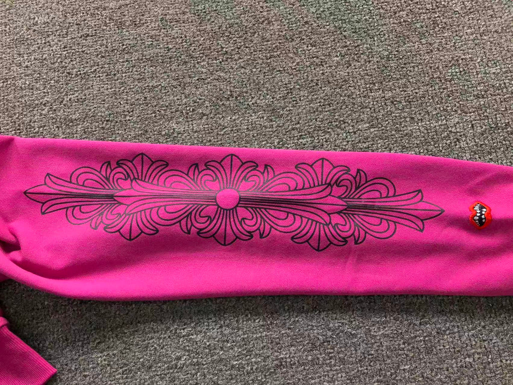 Spider Web Graphic Pink Hoodie™