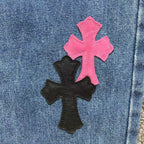 Multcolor Cross Patch Denim Jeans™