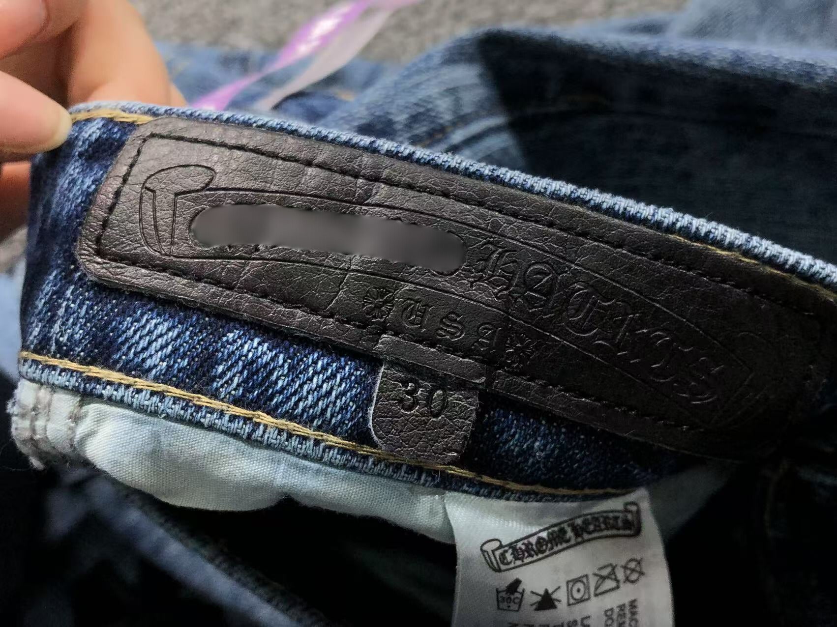 Black & White Cross Patch Denim Jeans™