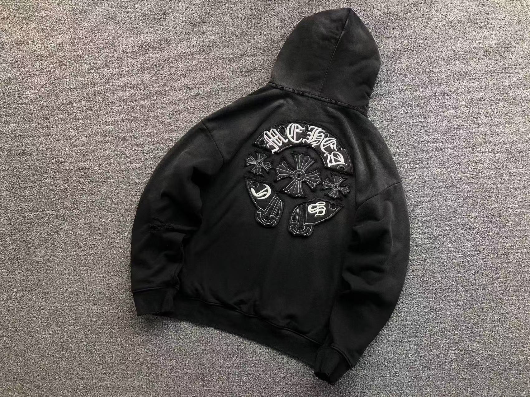 Faded Embroidered Horseshoe Hoodie™