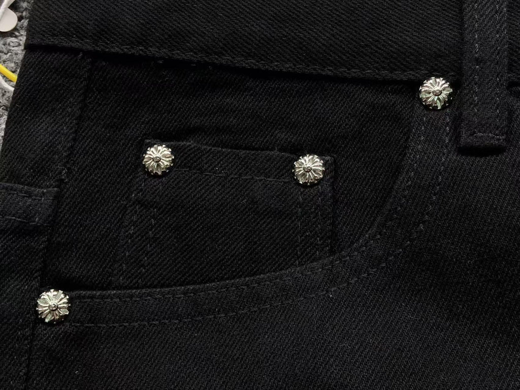 Multicolor Cross Patch Black Jeans™