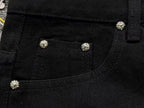 Multicolor Cross Patch Black Jeans™
