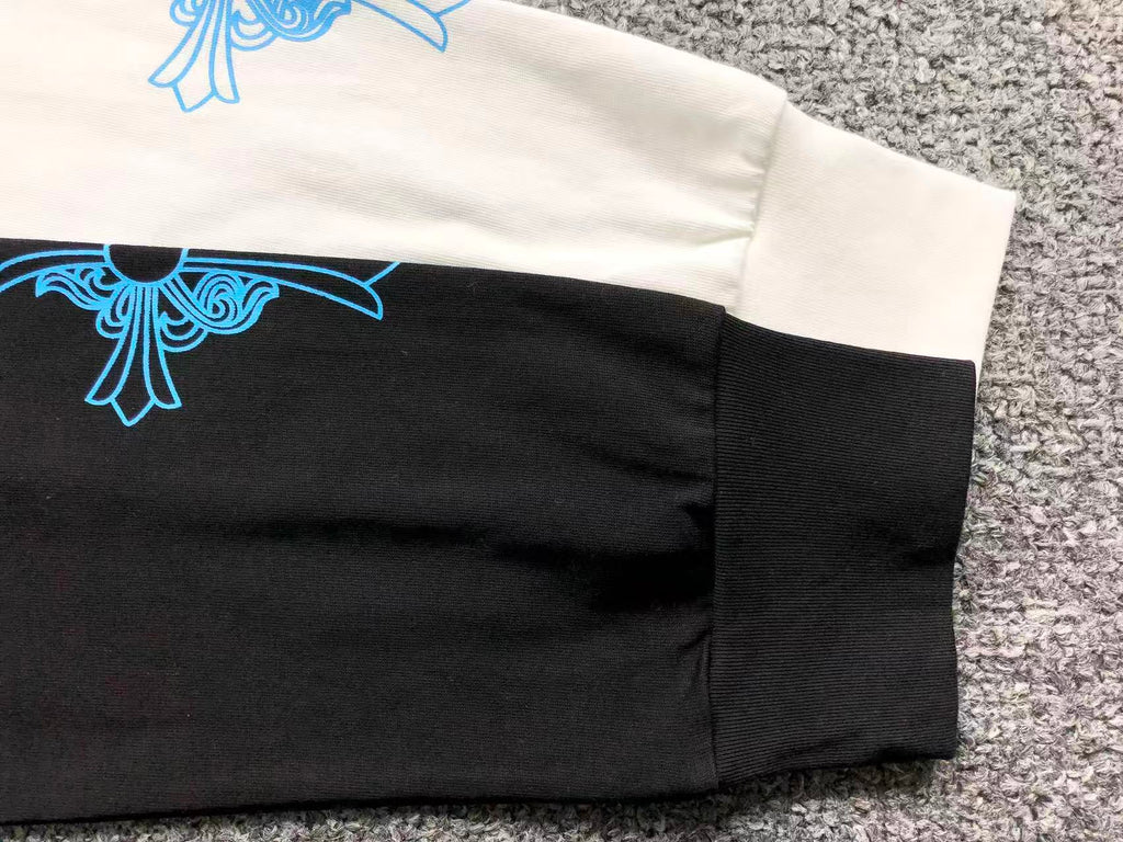 Blue Triple Cross White/Black Long Sleeve™