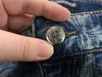 Faded Wash Cross Print Slim Fit Jeans™