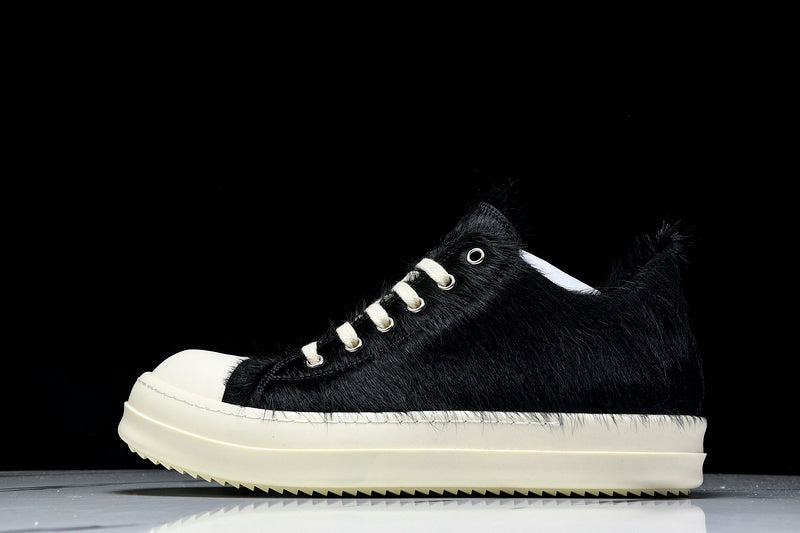 Strobe Low Sneakers "Black Cow Fur"
